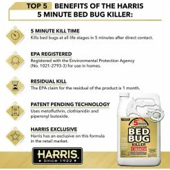 Harris 1 Gal. 5-Minute Bed Bug Killer (4-Pack) 512 oz., 32 oz. Professional Spray Bottle and 55 oz. Pump Sprayer Value Pack -Breeze Decor Sales Store harris bug killer spray 4gold128promini 4f 1000