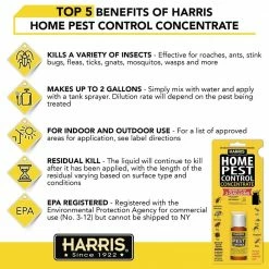 Harris 1 oz. Pest Control Concentrate/Makes up to 10 Gal. (5-Pack) 12 Harris 1 oz. Pest Control Concentrate/Makes up to 10 Gal. (5-Pack) -Breeze Decor Sales Store harris bug killer spray 5hpc1 c3 1000