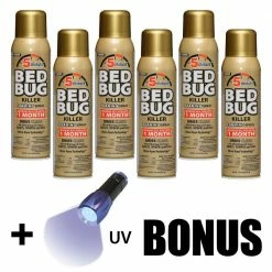 Harris 16 oz. 5-Minute Bed Bug Killer Foaming Spray/Kills All Life Stages (6-Pack)