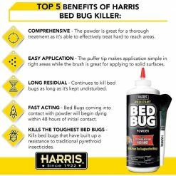 Harris 4 oz. Ready to use Resistant Bed Bug Killer (Pack of 3) -Breeze Decor Sales Store harris bug killer spray blkbbp4 3pk 4f 1000