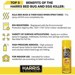 Harris 16 oz. Egg Kill Bed Bug Spray -Breeze Decor Sales Store harris bug killer spray egg 16 4f 1000