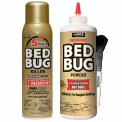 Harris 16 oz. 5-Minute Bed Bug Killer Foaming Spray and 4 oz. Resistant Bed Bug Powder Value Pack