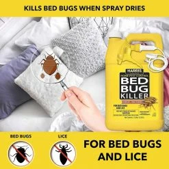 Harris 1 gal. Bed Bug Killer (3-Pack) -Breeze Decor Sales Store harris bug killer spray hbb128 3pk 44 1000