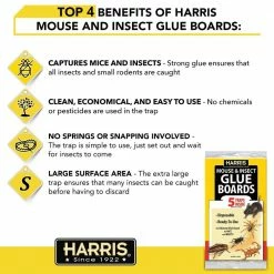 Harris 1 oz. Pest Control Concentrate and Pest Glue Boards (5-Pack) -Breeze Decor Sales Store harris bug killer spray hpc1 gb5vp fa 1000