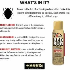 Harris King Bed Bug Mattress Cover and Bed Bug Spray - Value Pack -Breeze Decor Sales Store harris bug killer spray matt kvp 76 1000