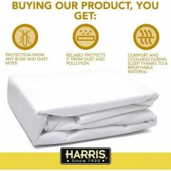 Harris Queen Bed Bug Mattress Cover and Bed Bug Spray - Value Pack -Breeze Decor Sales Store harris bug killer spray matt qvp 44 1000