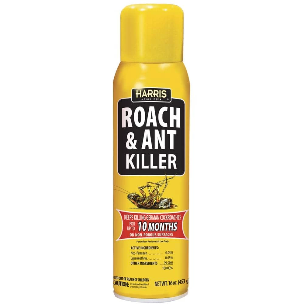 Harris 16 oz. 10-Month Roach and Ant Killer Aerosol Spray 1 Harris 16 oz. 10-Month Roach and Ant Killer Aerosol Spray