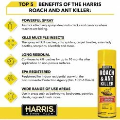 Harris 16 oz. Roach and Ant Killer (3-Pack) -Breeze Decor Sales Store harris bug killer spray ra16 3pk 44 1000