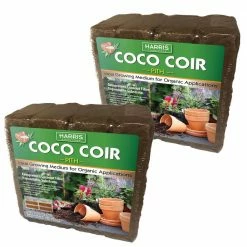 Harris 18 Gal. Expanding Coco Coir Pith (8 Brick/2-Pack) Soilless Growing Media