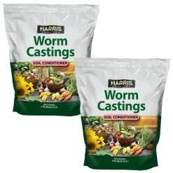 Harris 4 Qt. Worm Castings Premium Soil Conditioner (2-Pack)