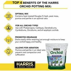 Harris 8 Qt. Premium Horticultural Vermiculite for Indoor Plants and 4 Qt. Premium Orchid Potting Mix -Breeze Decor Sales Store harris grow media verm orchid 4f 1000