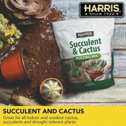Harris 8 Qt. Premium Horticultural Vermiculite for Indoor Plants and Gardening and 4Qt. Succulent and Cactus Potting Soil Mix -Breeze Decor Sales Store harris grow media verm succl 76 1000