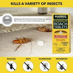 Harris Roach Tablet - 3 Pack -Breeze Decor Sales Store harris insect killer granules 3hrt6 4f 1000