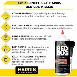 Harris 4 oz. Ready to Use Resistant Bed Bug Killer for Indoors -Breeze Decor Sales Store harris insect killer granules blkbb p4 c3 1000