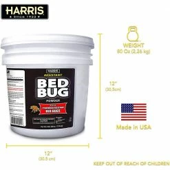 Harris 80 oz. Resistant Bed Bug Powder with Applicator Brush -Breeze Decor Sales Store harris insect killer granules blkbb p80 1d 1000