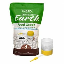 Harris 64 oz.(4 lb.) Diatomaceous Earth Food Grade 100% with Powder Duster Applicator
