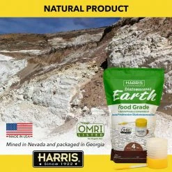 Harris 64 oz.(4 lb.) Diatomaceous Earth Food Grade 100% with Powder Duster Applicator 15 Harris 64 oz.(4 lb.) Diatomaceous Earth Food Grade 100% with Powder Duster Applicator -Breeze Decor Sales Store harris insect killer granules de fg4p 76 1000