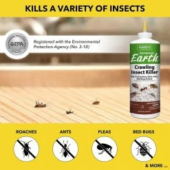 Harris 8 oz. Diatomaceous Earth Crawling Insect Killer -Breeze Decor Sales Store harris insect killer granules decrawl 8 4f 1000