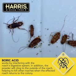 Harris 16 oz. Roach Killer Powder 99% Boric Acid with Lure -Breeze Decor Sales Store harris insect killer granules hrp 16 44 1000