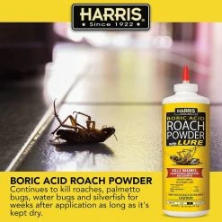 Harris 16 oz. Roach Killer Powder 99% Boric Acid with Lure -Breeze Decor Sales Store harris insect killer granules hrp 16 4f 1000