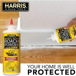 Harris 16 oz. Roach Killer Powder 99% Boric Acid with Lure -Breeze Decor Sales Store harris insect killer granules hrp 16 fa 1000