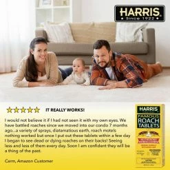 Harris Roach Tablet (12-Pack) -Breeze Decor Sales Store harris insect killer granules hrt6 cs 31 1000