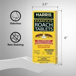 Harris Roach Tablet (12-Pack) -Breeze Decor Sales Store harris insect killer granules hrt6 cs 76 1000