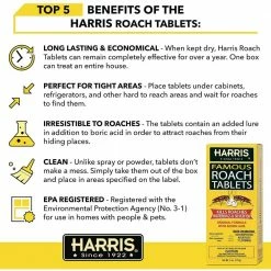 Harris Roach Tablet (12-Pack) -Breeze Decor Sales Store harris insect killer granules hrt6 cs c3 1000