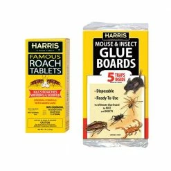 Harris 6 oz. Roach Tablets and Pest Glue Boards (5 Pack)