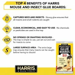 Harris 6 oz. Roach Tablets and Pest Glue Boards (5 Pack) -Breeze Decor Sales Store harris insect killer granules hrt6 gb5 fa 1000