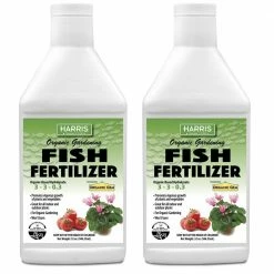Harris 64 oz. Organic Gardening Liquid Fish Fertilizer and Plant Food (2-Pack)