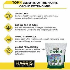 Harris 4 Qt. Premium Orchid Potting Mix (2-Pack) -Breeze Decor Sales Store harris organic potting soil 2orchid 4 4f 1000