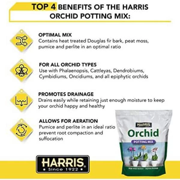Harris 4 Qt. Premium Orchid Potting Mix (4-pack) 4 Harris 4 Qt. Premium Orchid Potting Mix (4-pack) - Image 4