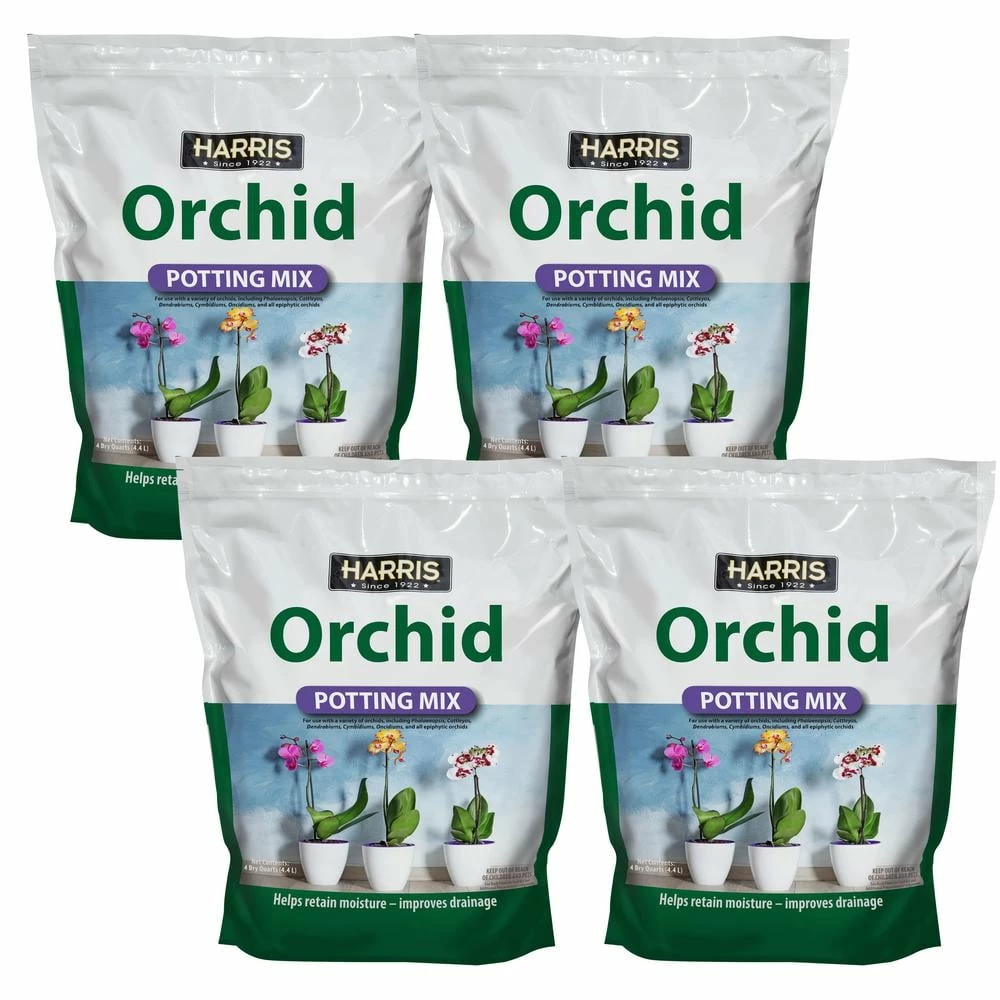 Harris 4 Qt. Premium Orchid Potting Mix (4-pack) 1 Harris 4 Qt. Premium Orchid Potting Mix (4-pack)