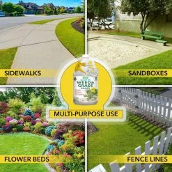 Harris 128 oz. Sea Salt Weed and Grass Killer (2-Pack) -Breeze Decor Sales Store harris organic weed killer 2seaweed128 fa 1000