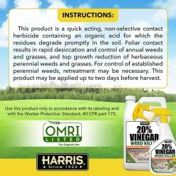 Harris 32 oz. 20% Vinegar Weed Killer (2-Pack) -Breeze Decor Sales Store harris organic weed killer 2vweed 32 4f 1000