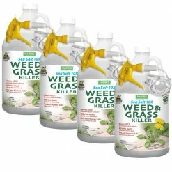 Harris 128 oz. Sea Salt Weed and Grass Killer (4-Pack)