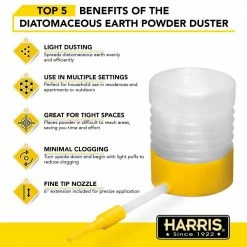 Harris Diatomaceous Earth Powder Duster Shaker Sifter Applicator Kit 17 Harris Diatomaceous Earth Powder Duster Shaker Sifter Applicator Kit -Breeze Decor Sales Store harris pump sprayers appkit fa 1000