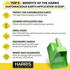 Harris Diatomaceous Earth Applicator and Fertilizer Spreader -Breeze Decor Sales Store harris spreaders sift it 4f 1000