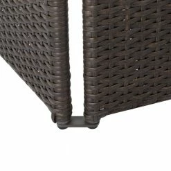 Noble House Netherlands 79 in. Light Ash Brown Outdoor Wicker Screen -Breeze Decor Sales Store light ash brown noble house garden fencing 11791 44 1000