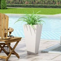 Noble House Ella Small Matte White Concrete Planter 17 Noble House Ella Small Matte White Concrete Planter -Breeze Decor Sales Store matte white noble house plant pots 82956 31 1000