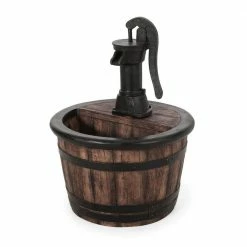 Noble House Colquitt Outdoor 26.5 in. Water Pump Fountain