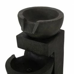 Noble House Annecy Outdoor 42 in. 4-Tier Waterfall Fountain -Breeze Decor Sales Store noble house freestanding fountains 104407 1f 1000