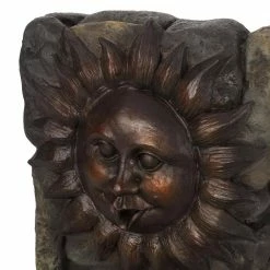 Noble House Haralson Outdoor 36.5 in. 3-Tier Sun Waterfall Fountain -Breeze Decor Sales Store noble house freestanding fountains 104409 1f 1000