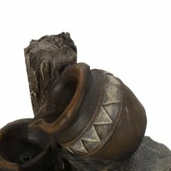 Noble House Bleckley Outdoor 20 in. 4-Tier Jar Waterfall Fountain -Breeze Decor Sales Store noble house freestanding fountains 104415 4f 1000