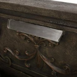 Noble House Clarkdale Outdoor 30 in. Patina Waterfall Fountain -Breeze Decor Sales Store noble house freestanding fountains 104602 4f 1000