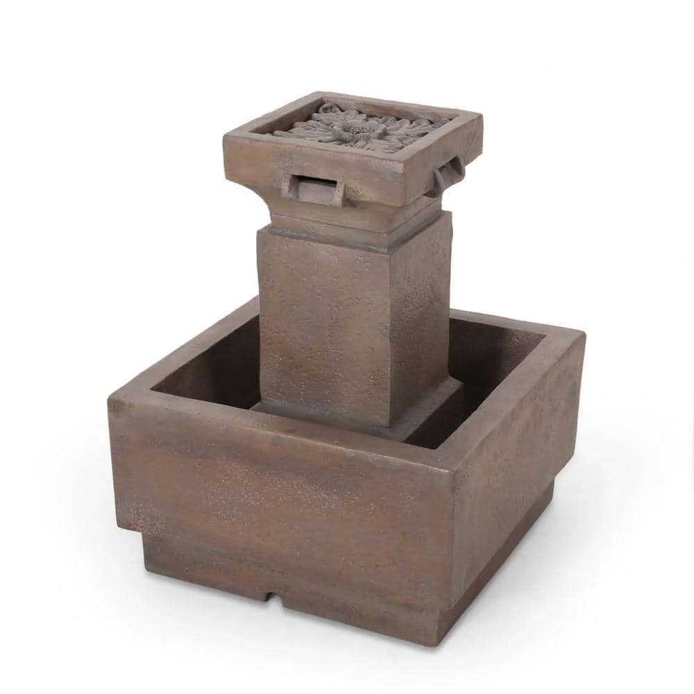 Noble House Siloam Outdoor 24.50 in. Waterfall Fountain 1 Noble House Siloam Outdoor 24.50 in. Waterfall Fountain