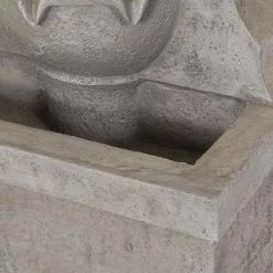 Noble House Dillonvale Outdoor 35.5 in. 2-Tier Single Spout Fountain -Breeze Decor Sales Store noble house freestanding fountains 105574 1f 1000