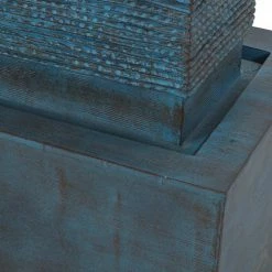 Noble House Dynasty Resin Weathered Blue Waterfall Fountain -Breeze Decor Sales Store noble house freestanding fountains 71543 1f 1000