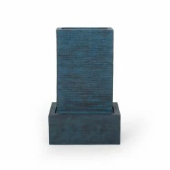 Noble House Dynasty Resin Weathered Blue Waterfall Fountain -Breeze Decor Sales Store noble house freestanding fountains 71543 c3 1000